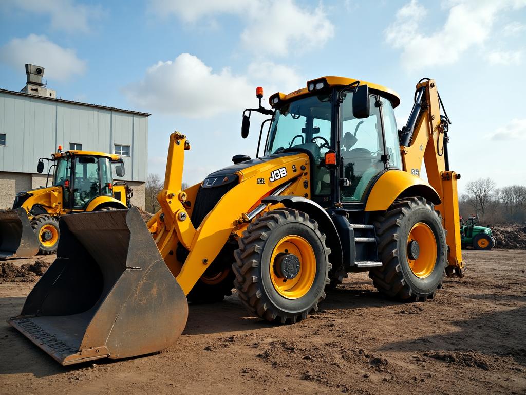 تأجير لوادر حفارة خلفية JCB في الإمارات - معدات بناء متعددة الاستخدامات